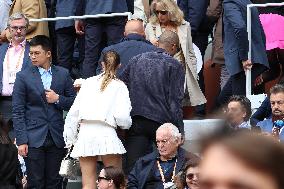 Celebrities In Stands During The 2024 French Open - Village Day Seven NB