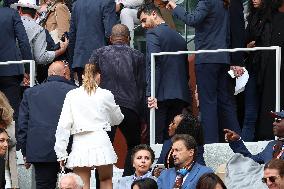 Celebrities In Stands During The 2024 French Open - Village Day Seven NB