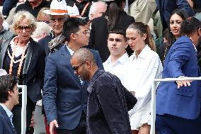 Celebrities In Stands During The 2024 French Open - Village Day Seven NB