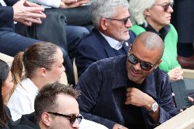 Celebrities In Stands During The 2024 French Open - Village Day Seven NB