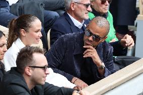 Celebrities In Stands During The 2024 French Open - Village Day Seven NB