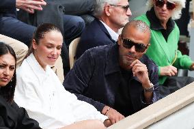 Celebrities In Stands During The 2024 French Open - Village Day Seven NB