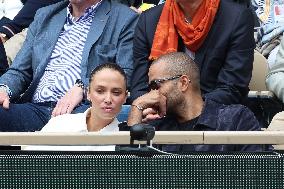 Celebrities In Stands During The 2024 French Open - Village Day Seven NB