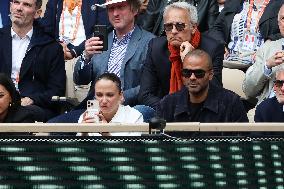 Celebrities In Stands During The 2024 French Open - Village Day Seven NB