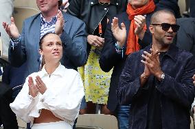 Celebrities In Stands During The 2024 French Open - Village Day Seven NB