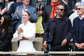 Celebrities In Stands During The 2024 French Open - Village Day Seven NB