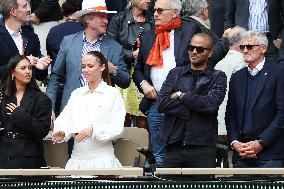 Celebrities In Stands During The 2024 French Open - Village Day Seven NB