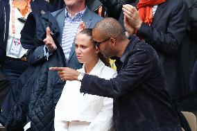 Celebrities In Stands During The 2024 French Open - Village Day Seven NB