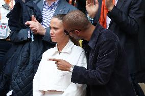 Celebrities In Stands During The 2024 French Open - Village Day Seven NB