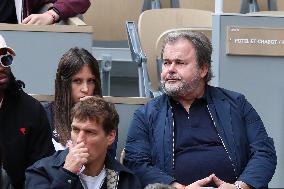 Celebrities In Stands During The 2024 French Open - Village Day Seven NB