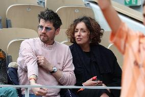 Celebrities In Stands During The 2024 French Open - Village Day Seven NB