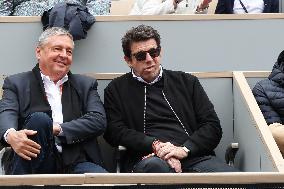 Celebrities In Stands During The 2024 French Open - Village Day Seven NB
