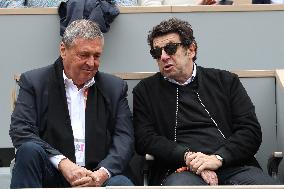 Celebrities In Stands During The 2024 French Open - Village Day Seven NB