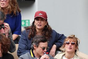 Celebrities In Stands During The 2024 French Open - Village Day Seven NB