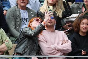 Celebrities In Stands During The 2024 French Open - Village Day Seven NB