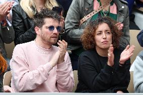 Celebrities In Stands During The 2024 French Open - Village Day Seven NB