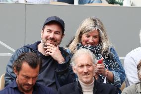 Celebrities In Stands During The 2024 French Open - Village Day Seven NB