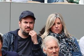 Celebrities In Stands During The 2024 French Open - Village Day Seven NB