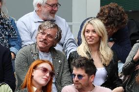 Celebrities In Stands During The 2024 French Open - Village Day Seven NB