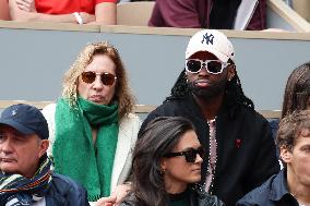 Celebrities In Stands During The 2024 French Open - Village Day Seven NB