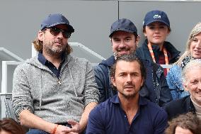 Celebrities In Stands During The 2024 French Open - Village Day Seven NB