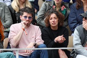 Celebrities In Stands During The 2024 French Open - Village Day Seven NB