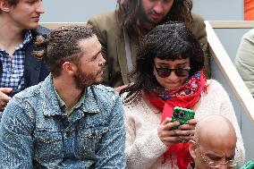 Celebrities In Stands During The 2024 French Open - Village Day Seven NB