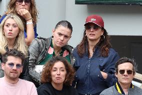 Celebrities In Stands During The 2024 French Open - Village Day Seven NB