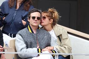 Celebrities In Stands During The 2024 French Open - Village Day Seven NB