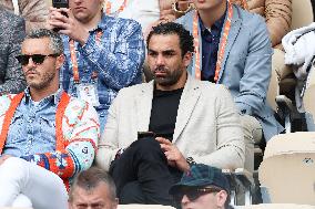 Celebrities In Stands During The 2024 French Open - Village Day Seven NB