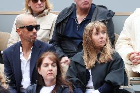 Celebrities In Stands During The 2024 French Open - Village Day Seven NB