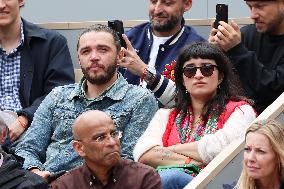 Celebrities In Stands During The 2024 French Open - Village Day Seven NB