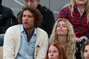 Celebrities In Stands During The 2024 French Open - Village Day Seven NB