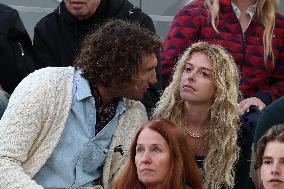 Celebrities In Stands During The 2024 French Open - Village Day Seven NB