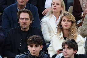 Celebrities In Stands During The 2024 French Open - Village Day Seven NB