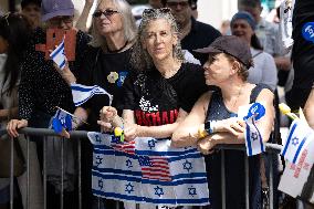 Thousands March On Fifth Avenue In NYC For The Annual Israel Day Parade