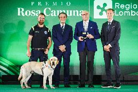 The Ceremony Of The Rosa Camuna Award Established By The Regional Council In Milan