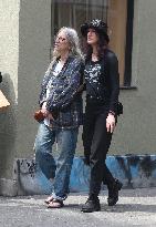Patti Smith And Daughter Out - NYC