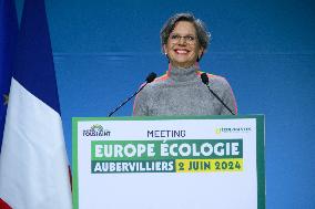 Europe-Ecologie-Les Verts Campaign Meeting - Aubervilliers