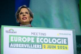 Europe-Ecologie-Les Verts Campaign Meeting - Aubervilliers