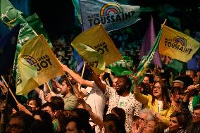 Europe-Ecologie-Les Verts Campaign Meeting - Aubervilliers