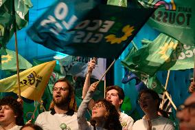 Europe-Ecologie-Les Verts Campaign Meeting - Aubervilliers