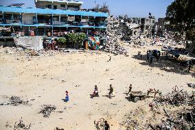 Situation In Jabalia Refugee Camp After The Israeli Army Has Withdrawn - Northern Gaza