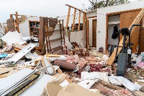 Tornado Damage In Claremore, Oklahoma