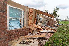 Tornado Damage In Claremore, Oklahoma