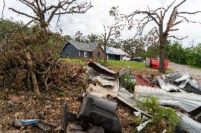 Tornado Damage In Claremore, Oklahoma