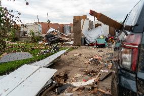 Tornado Damage In Claremore, Oklahoma