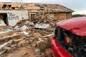 Tornado Damage In Claremore, Oklahoma