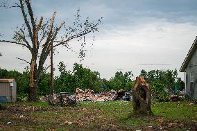 Tornado Damage In Claremore, Oklahoma