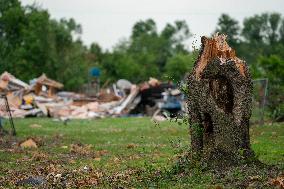 Tornado Damage In Claremore, Oklahoma